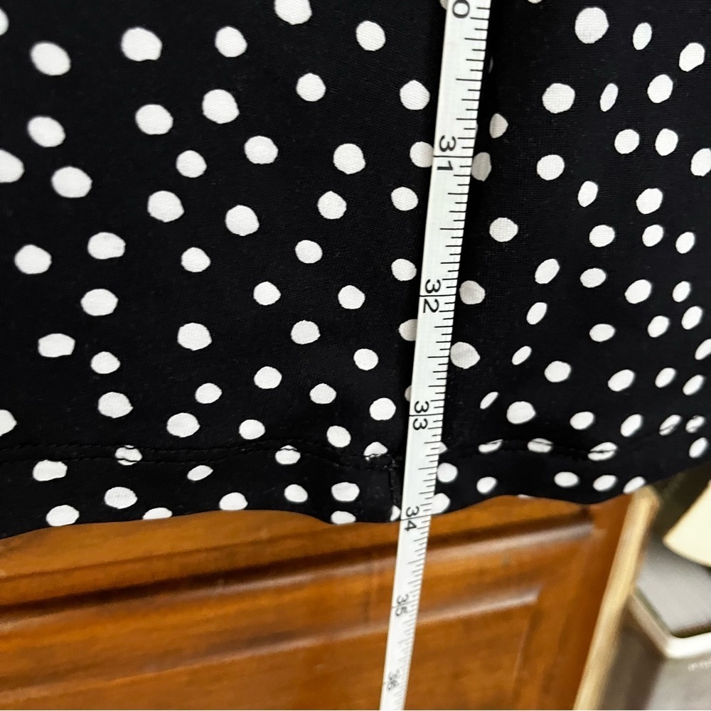 TITLE NINE Black and White Polka Dot Diamalete Mini Dress Size XS - Picture 6 of 9